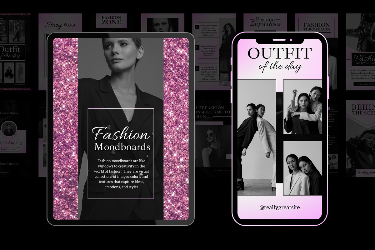 50 Fashion Stories Canva Templates, a Templates & Theme by TemplateCastleStore (Photo 5 of 10)
