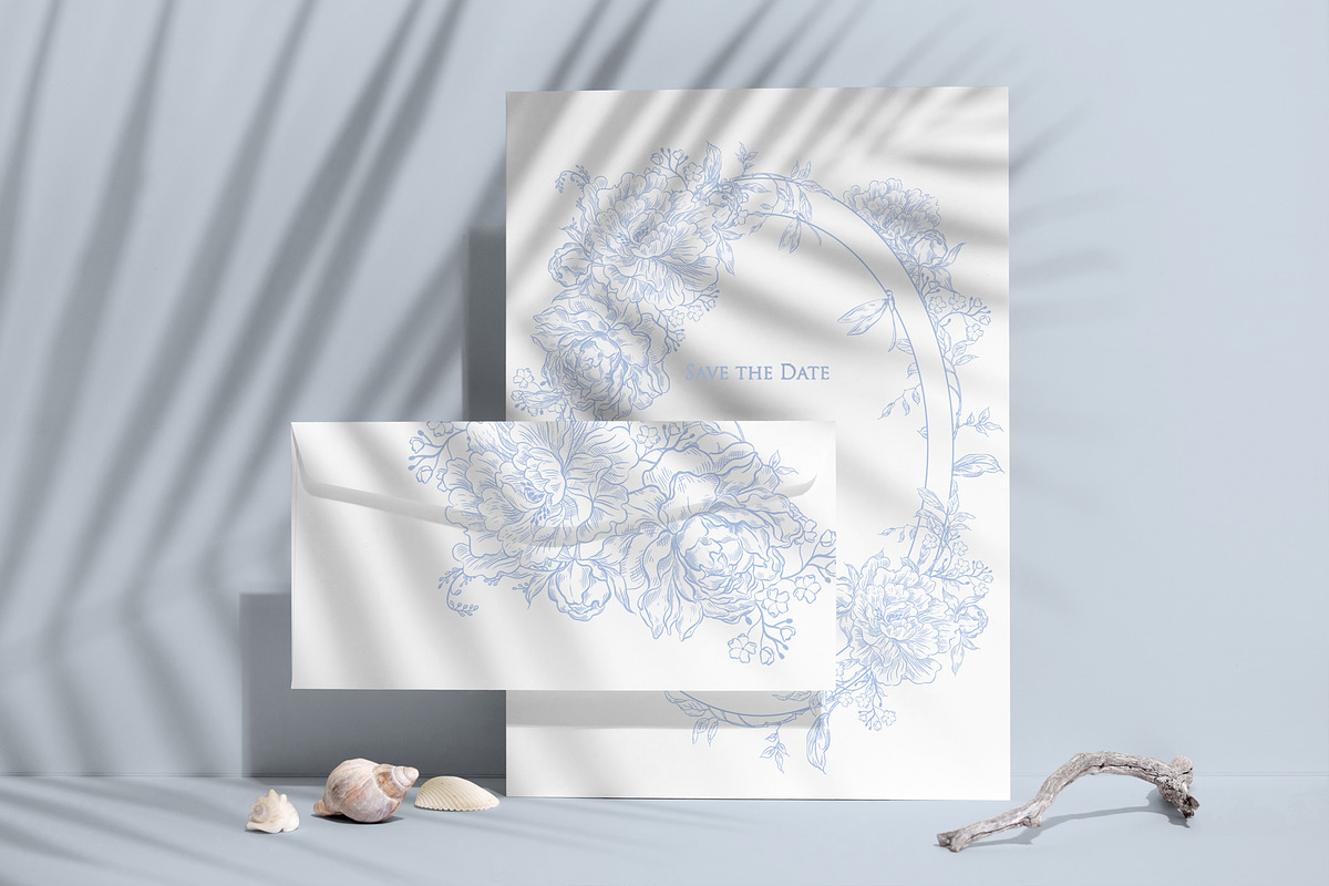 TOILE DE JOUY BLUE & BLACK, an Object Graphic by Knopazyzy (Photo 2 of 19)