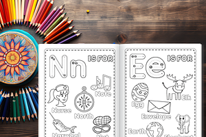 ABC Alphabet Coloring Pages For Kids