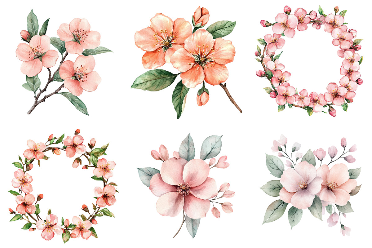 Peach Blush Summer Planner Clipart, a Seasonal Illustration by CitraGraphics (Photo 4 of 7)