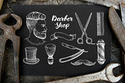 Barber Shop Sketch Set, an Illustration by Epine (Thumbnail 2 of 4)
