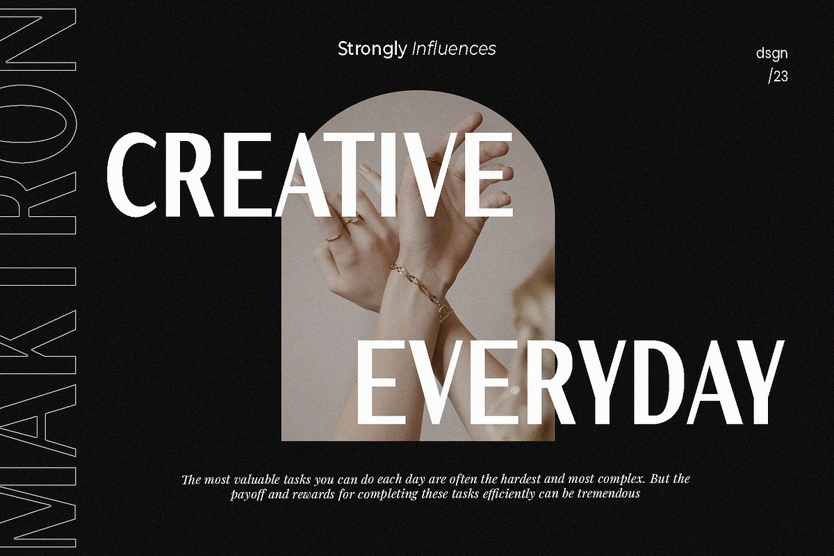 Maktron - Modern Sans Serif Typeface, a Sans Serif Font by Font Kingdom (Photo 4 of 5)