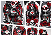 Day of the Deadskull illustrations, an Illustration by ETARA by Mea Hau (Thumbnail 1 of 7)
