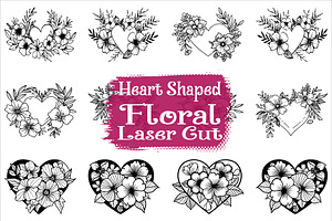 Decorative Heart Shaped Flower, an Illustration by BIPLOB EXPERT