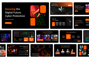 Secure - Cyber Security Presentation, a Presentation Template by Hammad Arif