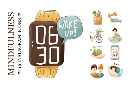 MINDFULNESS 16 Instagram icons