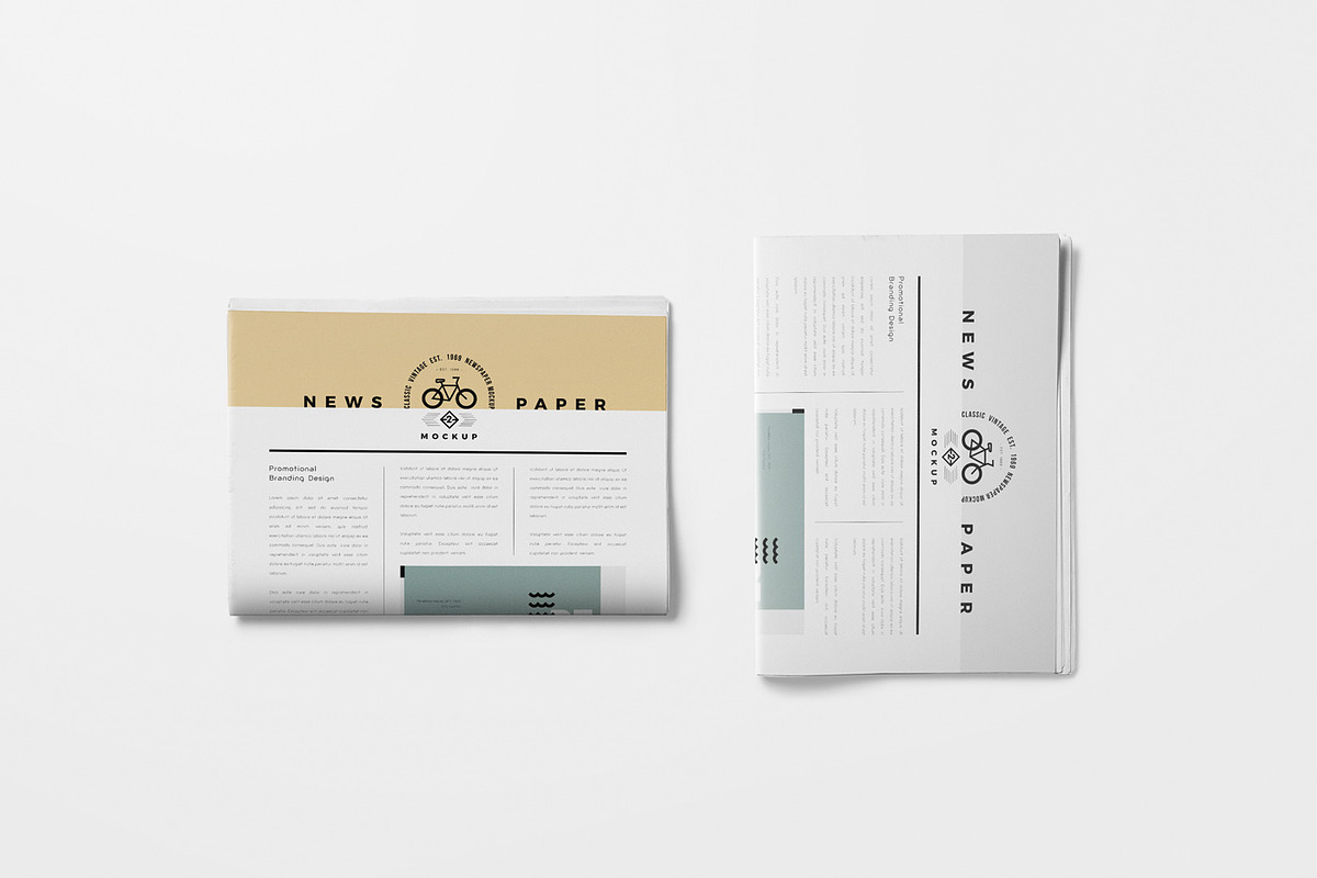 Tabloid Newspaper Mockups, an Advertising Mockup by GfxFoundry (Photo 3 of 7)