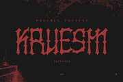 Kruesm, a Blackletter Font by Yktypstd (Thumbnail 1 of 5)