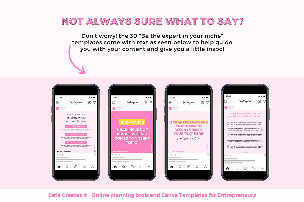 Instagram engagement templates Canva, a Social Media Template by Cate ...