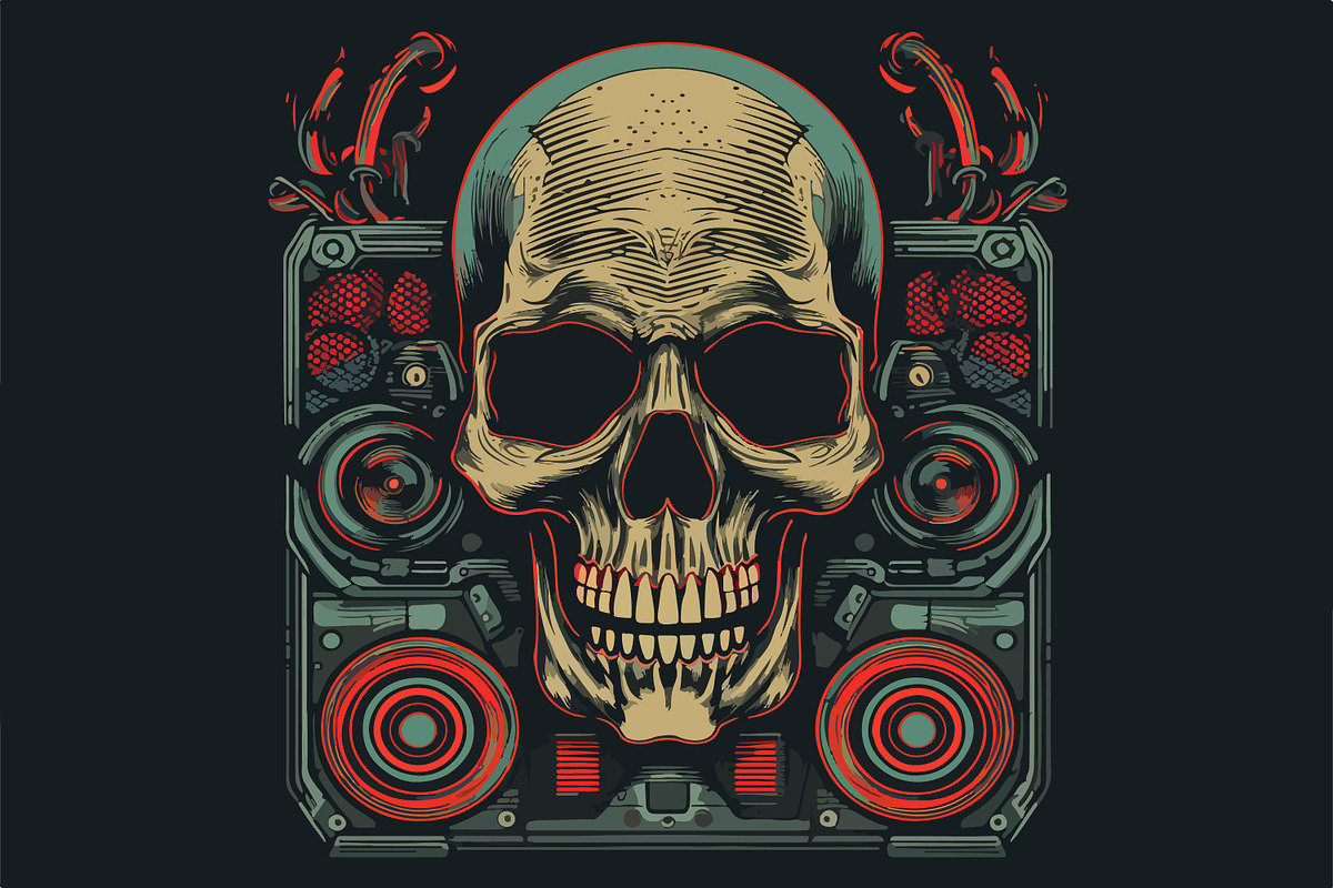 62 t-shirt designs. Big musical bund, an Animal Illustration by Fractal fonts & graphics (Photo 36 of 63)