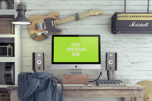 Home Recording Studio Mockup Bundle