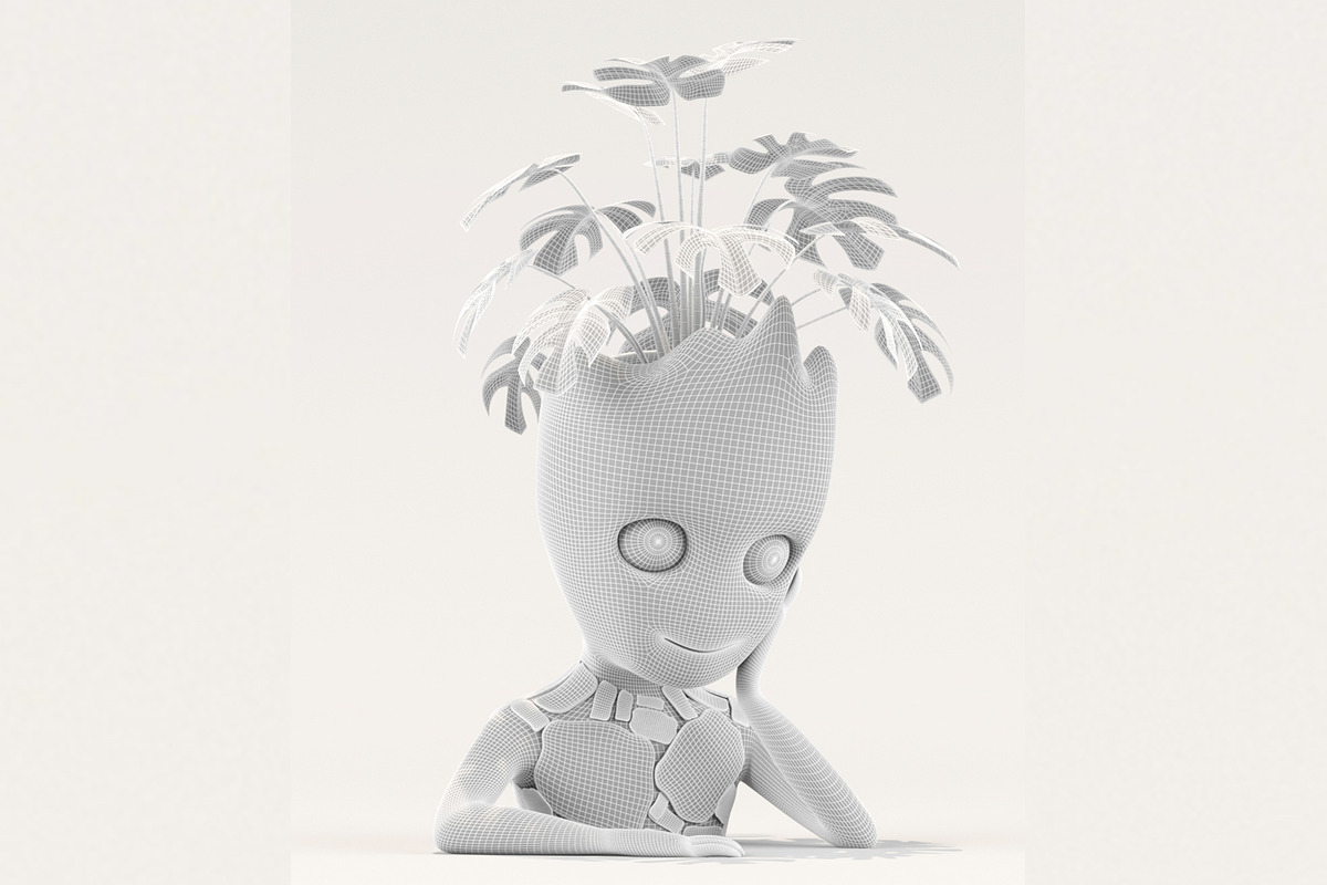 Vase Groot Guardians of the Galaxy, a Characters & Person 3D Model by MARCOS BRITO PRO (Photo 3 of 3)