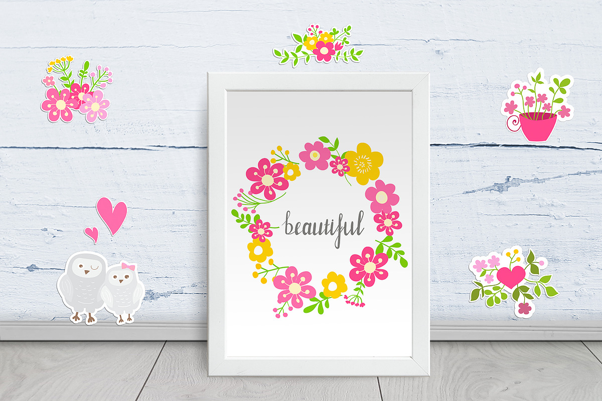 Big floral set, a Decorative Illustration by BerryCaty (Photo 13 of 13)