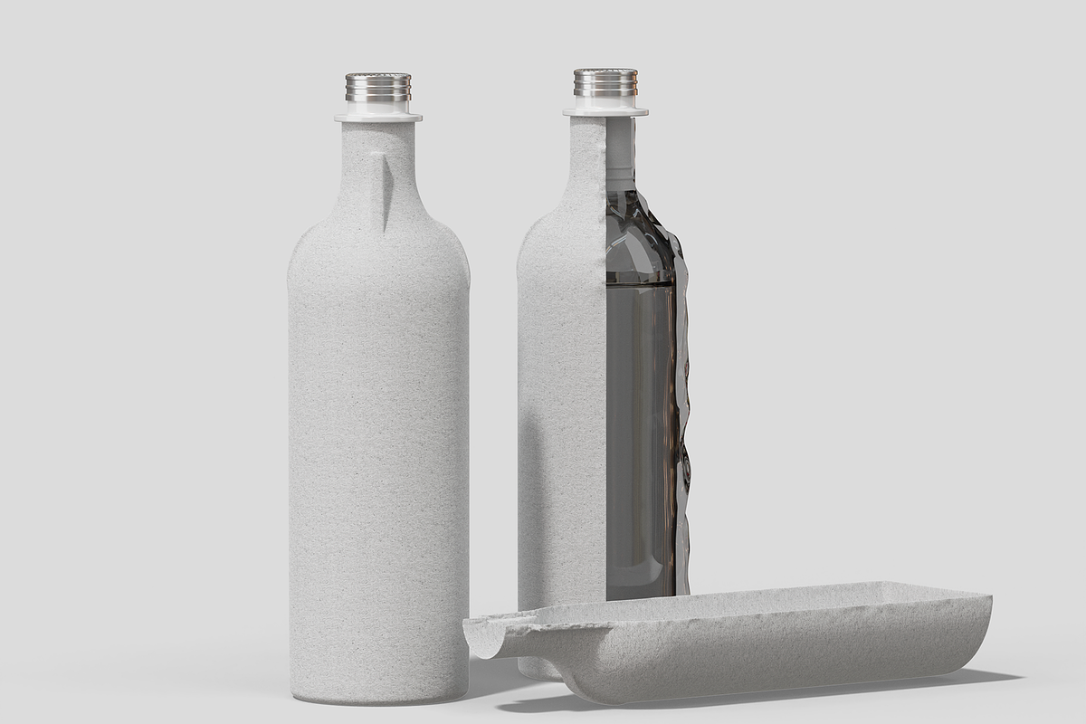 Paper Bottle Mockup, a Cups & Container Mockup by Permadi Creative (Photo 5 of 5)