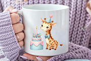 Cute Giraffe Watercolor Cliparts, an Illustration by Rose Art (Thumbnail 5 of 7)