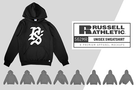 Russell Athletic 695HBM Hoodie, a Hoody Mockup by Pixel Sauce™