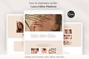 Esthetician Canva Website Template, a Landing Page Template by GlamWebDesigns (Thumbnail 2 of 7)