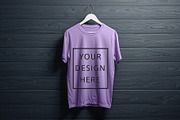 T-Shirt Mockup - Lavender Edition, a Shirt Mockup by ForhadGFX (Thumbnail 5 of 12)