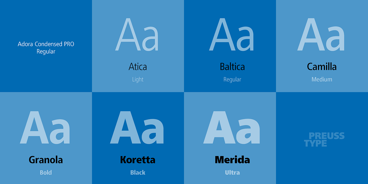 Adora PRO, a Sans Serif Font by preussTYPE (Photo 29 of 40)