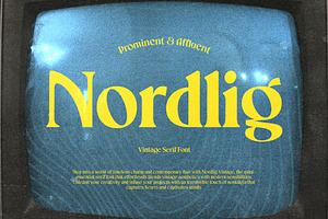 Nordlig - Display Font, a Serif Font by Prominent & Affluent