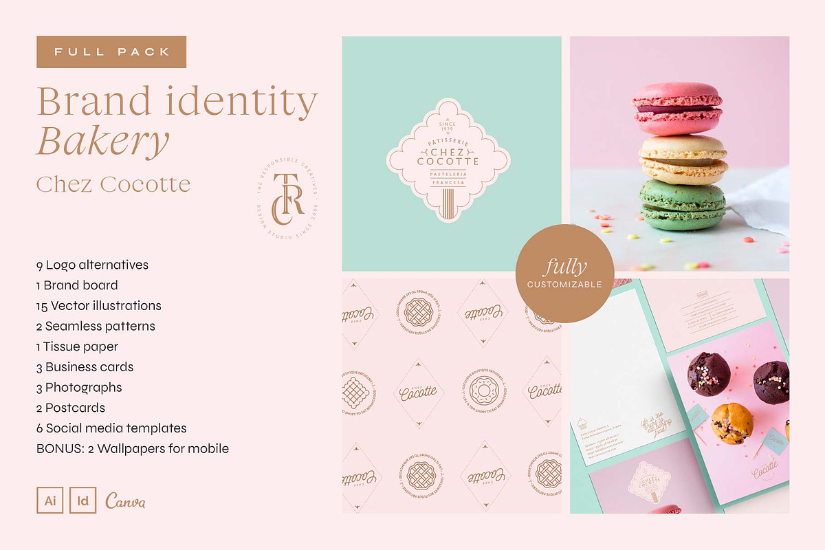 Chez Cocotte | Full Identity Pack, a Branding & Logo Template by The Responsible Creatives (Photo 1 of 16)