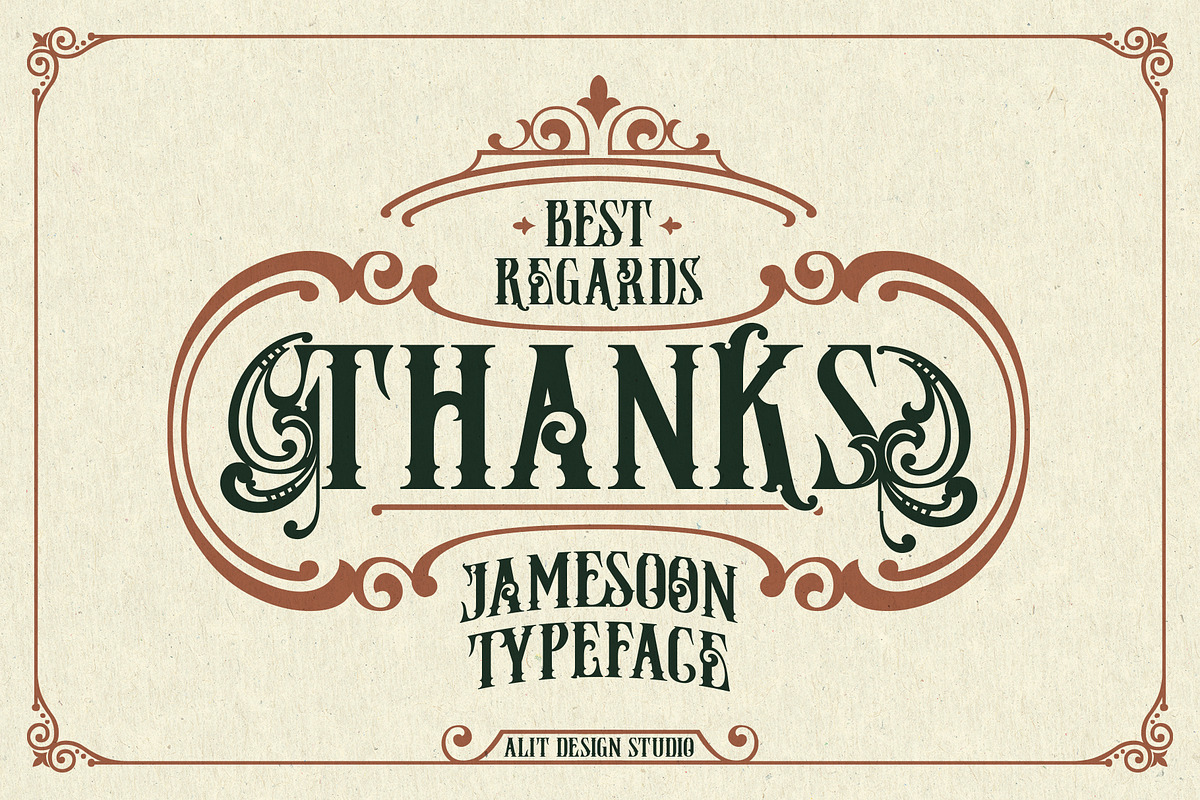 Jamesoon Victorian Typeface, a Serif Font by alit design (Photo 17 of 17)
