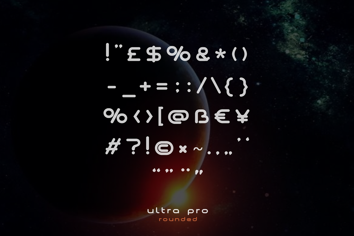 Ultra Pro Rounded Font Family preview 7