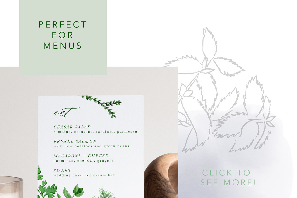 Watercolor Herb Collection, an Illustration by One and Only Paper (Photo 2 of 7)