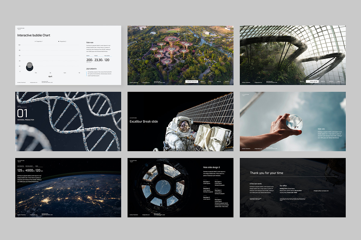 Excalibur Keynote template, a Presentation Template by JustHex (Photo 4 of 6)