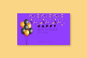 happy birthday set, a Card Template by designbydi (Thumbnail 3 of 7)