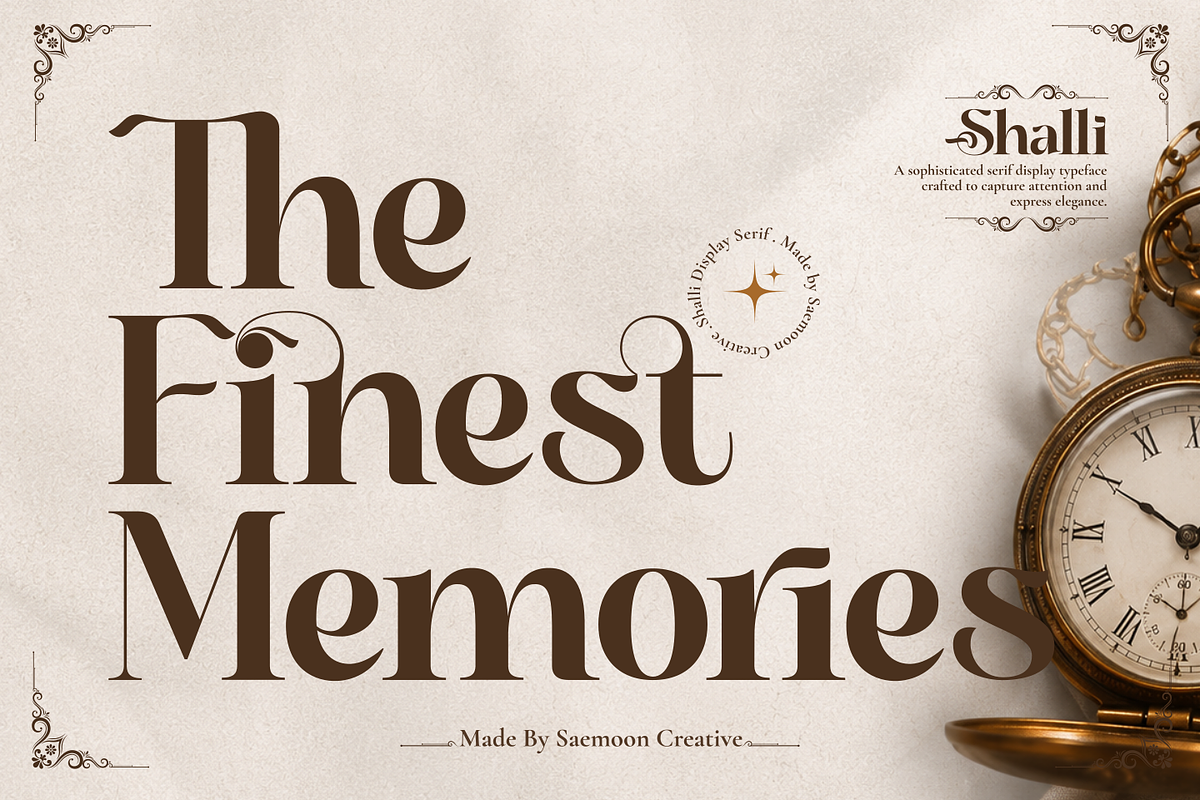 Shalli, a Serif Font by saemoon creative (Photo 2 of 10)