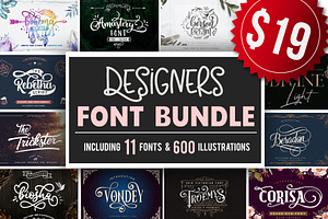 Designers Font Bundle 90%OFF