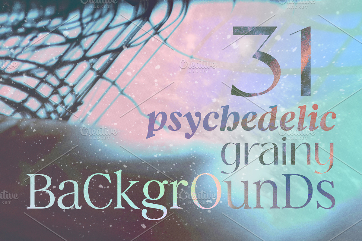 Rad Psychedelic Grainy Backgrounds, a Background Graphic by Ashley Alexandra Design (Photo 2 of 8)