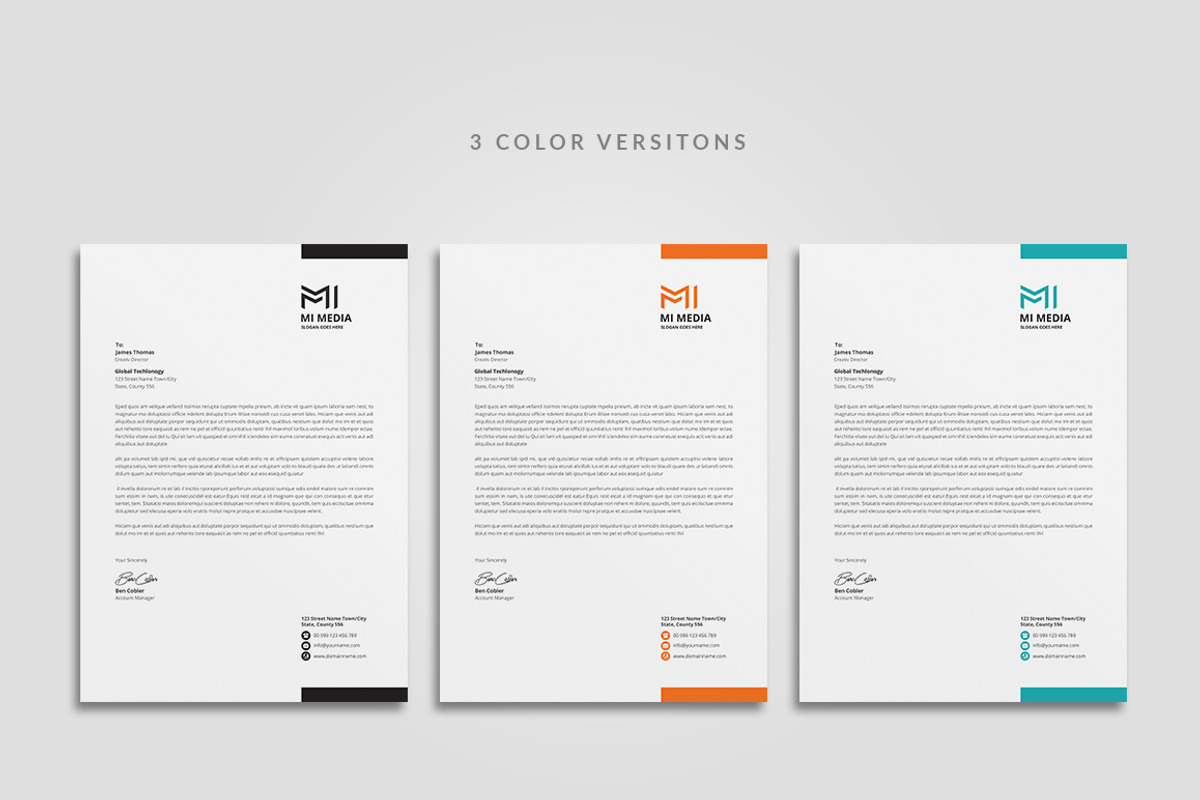 Letterhead, a Stationery Template by Creatune (Photo 3 of 5)