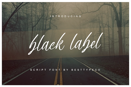 BlackLabel, a Script Font by Besttypeco