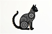 Ornate Cat Mandala Silhouette Design, an Illustration by Creativeshirt (Thumbnail 5 of 13)