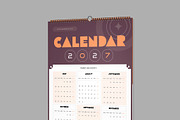 Modern Wall Calendar 2027 Template, a Stationery Template by NorthPeak (Thumbnail 4 of 5)