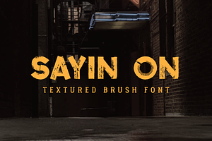 Sayin On - Textured Font