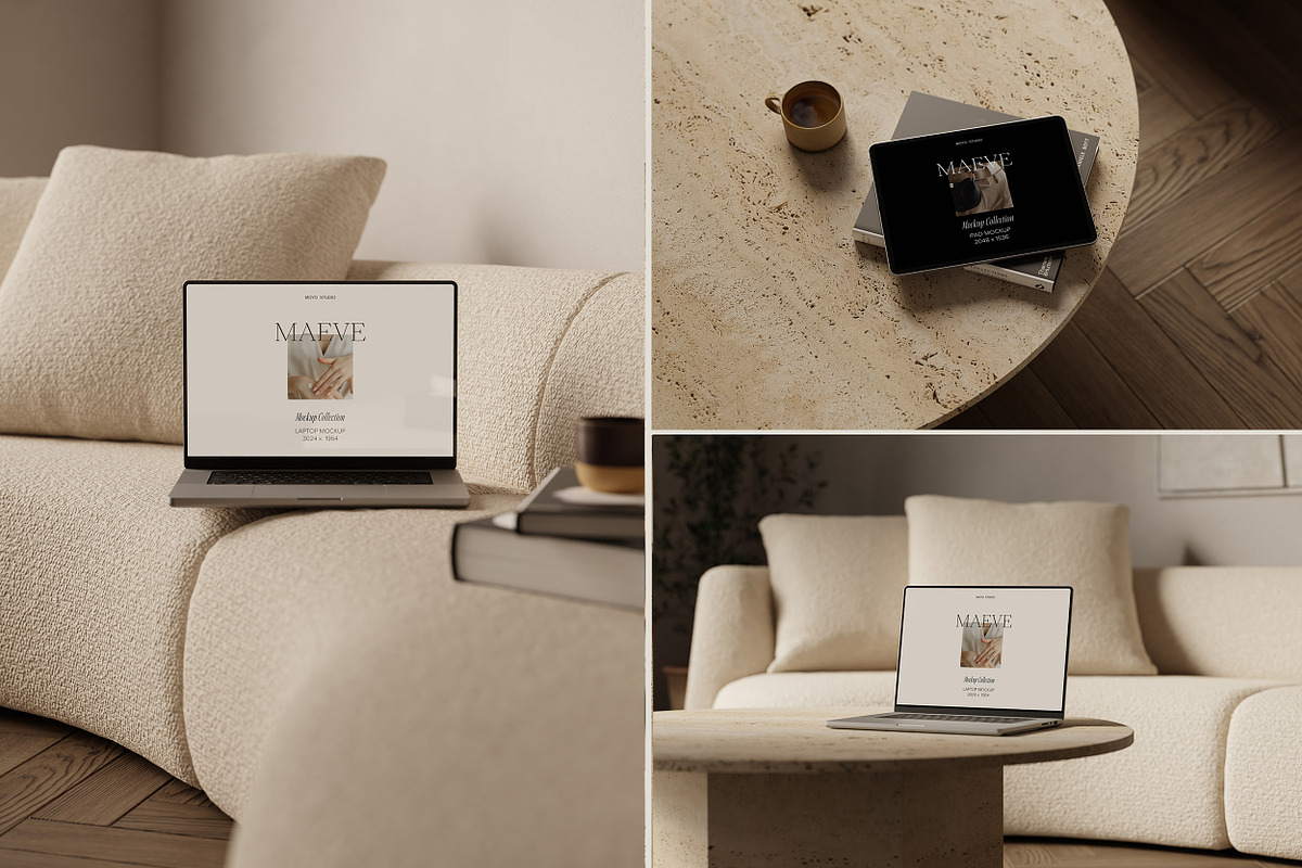 16 MacBook, iPhone, iPad Mockups, an iPhone Mockup by Moyo Studio (Photo 8 of 10)
