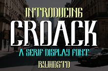 Croack Serif Display Font