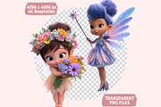 Fairy Clipart PNG Bundle, a Graphic by M9 Design (Thumbnail 8 of 9)
