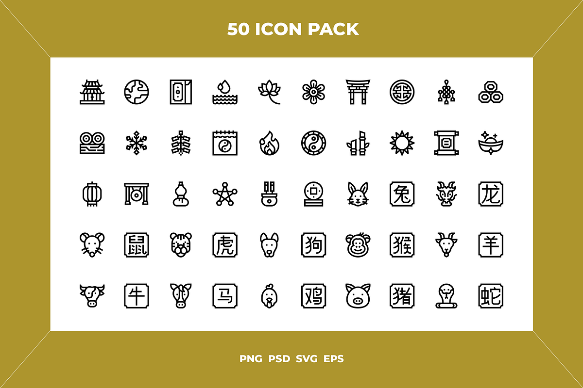Chinese zodiac icons, an Icon by Wencory (Photo 1 of 2)