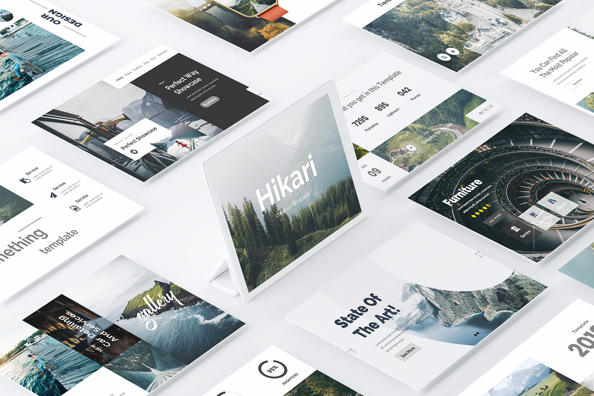 Hikari Creative Keynote Template, a Presentation Template by One Percent Studio (Photo 1 of 15)