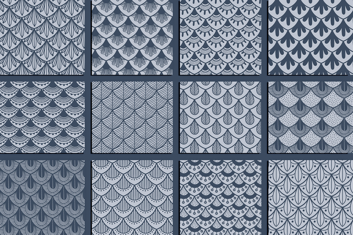 FROST GARDEN Patterns Collection, a Pattern Graphic by LazuInna Shop (Photo 9 of 10)