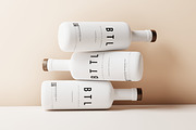 White Matte Bottle Mockups, a Cups & Container Mockup by MockupFree.Net (Thumbnail 1 of 8)