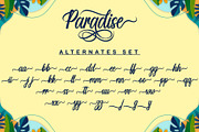 Paradise | Handwriting Calligraphy, a Handwritten Font by Aveni Letter Type (Thumbnail 13 of 14)