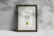 A4 Passe-partout Certificate Mock-up, an Advertising Mockup by zippypixelstudio (Thumbnail 7 of 13)