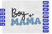 Retro Boy Mama Blue Embroidery File, an Illustration by Purpose Ekbal (Thumbnail 1 of 3)