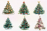 Christmas Tree Clipart PNG, an Illustration by Dream Creation (Thumbnail 5 of 7)