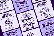 Music Doodles, an Outline Icon by Vectors Market (Thumbnail 3 of 9)